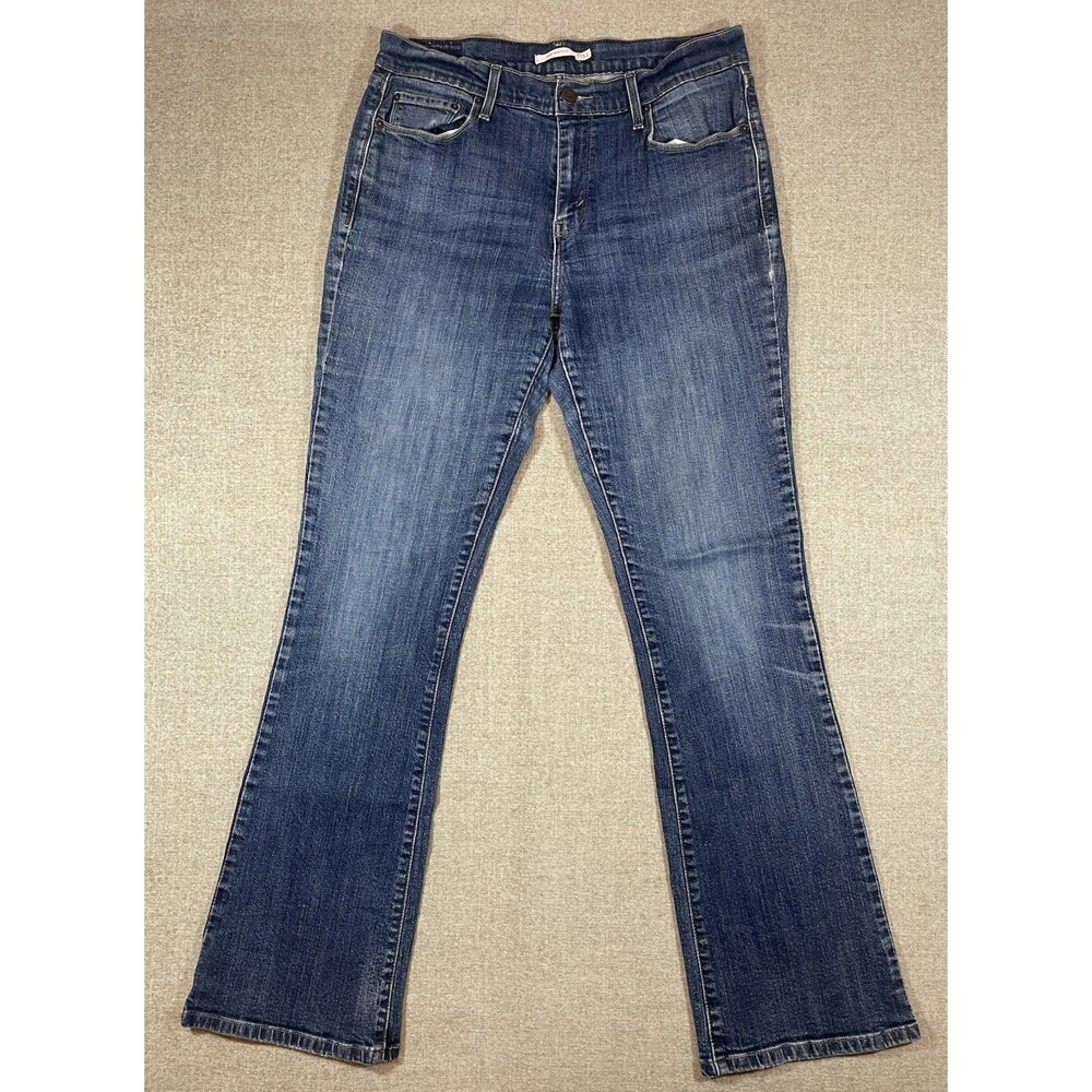 Levis 515 Womens Classic Bootcut 5 Pocket Denim Blue Jeans Size 12 *Flaws* - Picture 3 of 11